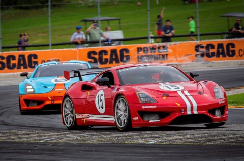 Mathew Keegan of Ladera Ranch, Calif., leads the third round of the 2019 Saleen Cup racing series, at Road America in Elkhart Lake, Wisconsin, on Saturday, September 21. (Photo: Business Wire)