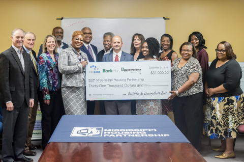 BancorpSouth Bank, BankPlus and FHLB Dallas awarded $31K in partnership grant funds to Mississippi Housing Partnership, which serves low- and moderate-income families in Mississippi. (Photo: Business Wire)