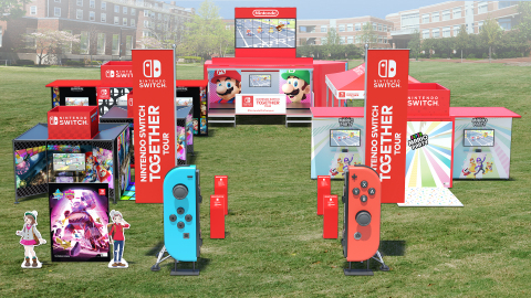 To introduce the newest generation of college students to the newest generation of Nintendo games like Super Smash Bros. Ultimate and Mario Kart 8 Deluxe, Nintendo is enrolling in college campuses this fall with its open-to-everyone Nintendo Switch: Together Tour. Running from Sept. 30 to Nov. 21, the tour is a great way for busy college students to take a break from some of the stresses of college life and let off some steam with a little friendly cross-campus competition. (Graphic: Business Wire)