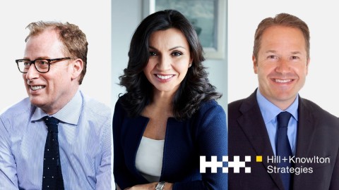 Richard Millar, H+K Global President; AnnaMaria DeSalva, H+K Global Chairman and CEO; Lars Erik Grønntun, H+K Global President (Photo: Business Wire)