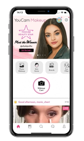 YouCam Makeup wraps up their annual beauty star search for the fresh face of the year with an augmented reality look try-on experience showcasing the winning looks. (Photo: Business Wire)