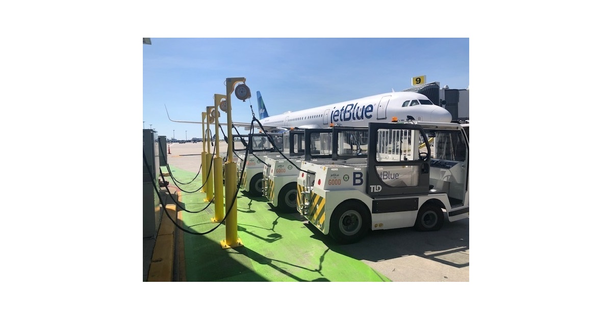 JetBlue Introduces the Largest Electric Ground Service Equipment (eGSE) Fleet at New York’s JFK