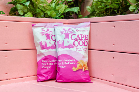 Cape Cod Potato Chips Limited-Edition Red Wine Vinegar & Pink Himalayan Salt Potato Chips in Support of Breast Cancer Awareness Month. (Photo: Business Wire)