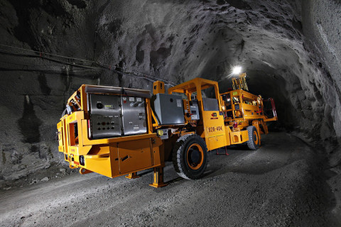 Electric underground mining vehicle at Borden. (Photo: Business Wire)