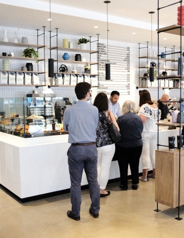 For Five Coffee has opened several locations recently including this one in the Financial District.