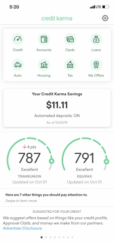 Savings Homescreen (Graphic: Business Wire)