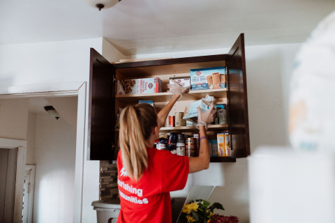 BJ’s Wholesale Club partnered with Humble Design in Detroit, Mich. to support two local families transitioning out of homelessness with two days of service and by donating products to help furnish the families’ new homes. (Photo: Business Wire)
