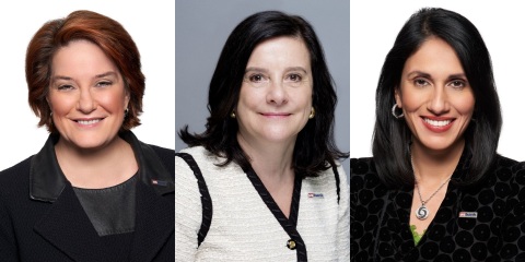 U.S. Bank leaders Kate Quinn, Leslie Godridge and Gunjan Kedia are among this year's Most Powerful Women in Banking according to American Banker. (Photo: U.S. Bank)