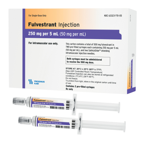 Fresenius Kabi Fulvestrant Injection 250mg per 5mL prefilled syringe is now available in the United States. It was developed to be stable at room temperature making it the only form of Fulvestrant Injection to require no refrigeration. (Photo: Business Wire)