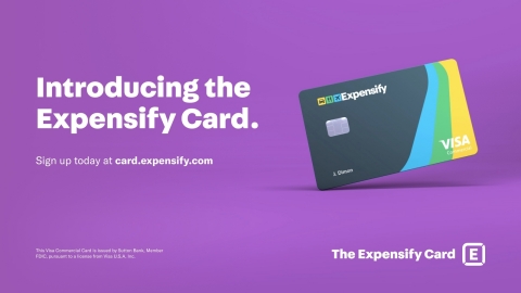 With the Expensify Card, employees no longer need receipts for business purchases, and admins save time processing expenses with continuous reconciliation and realtime compliance notifications. (Graphic: Business Wire)