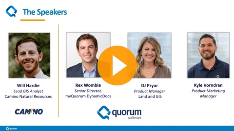 Quorum is releasing the webcast, “See the Value of Intelligent Document Classification and Search” where Camino Natural Resources will outline how DynamicDocs streamlined their acquisitions (Photo: Business Wire)