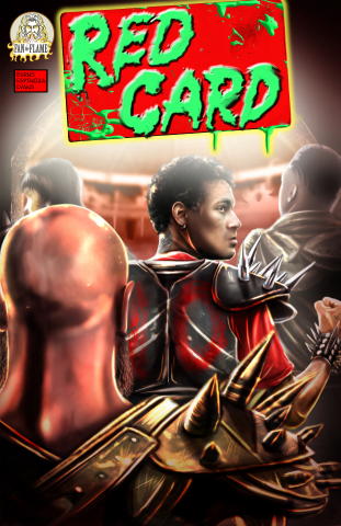 The cover of the first issue of Red Card, the newest sci-fi title from Neymar Jr. Comics. (Photo: Business Wire)