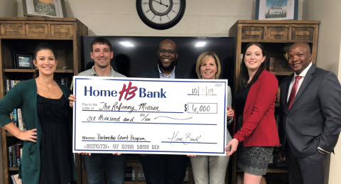 Home Bank and FHLB Dallas awarded $6K to The Refinery Mission, which helps underserved men who have been previously incarcerated. (Photo: Business Wire)