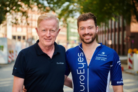 Dr. Jorn S. Jorgensen, the founder, chairman, executive Director and CEO of the Euro Eyes clinic group, and his son, Jannik Jorgensen. (Photo: Business Wire)