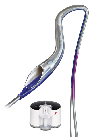 Indigo® System CAT™ RX Aspiration Catheter and Penumbra ENGINE™. As part of the Indigo Aspiration System, the Indigo CAT RX Aspiration Catheters and Indigo Separator™ 4 are indicated for the removal of fresh, soft emboli and thrombi from vessels in the coronary and peripheral vasculature. (Photo: Business Wire)