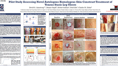 Pilot Study Assessing Novel Autologous Homologous Skin Construct Treatment of Venous Stasis Leg Ulcers (Graphic: Business Wire)