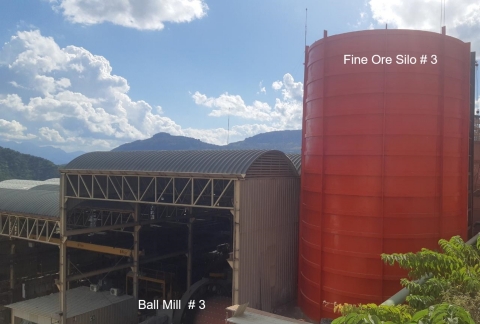 New Ball 3rd Ball Mill and Fine Ore Bin at Bolivar (Photo: Business Wire)
