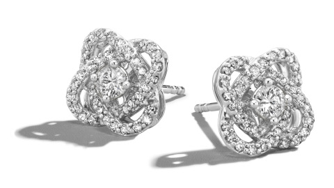 Center of Me Diamond Stud Earrings 1/2 carat total weight 10K White Gold Retail: $1,299.99 Now in Kay Jewelers stores nationwide and online at KAY.com. (Photo: Business Wire)