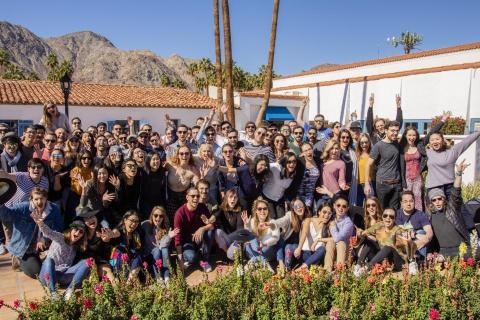 Employees celebrate at Front, the San Francisco-based maker of an e-mail collaboration app, which has achieved the No. 1 spot on this year's ranking of Great Place to Work's Best Small Workplaces List. (Photo: Business Wire)