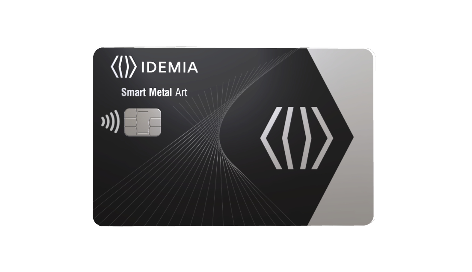 Smart metal. IDEMIA. IDEMIA logo. Банковская карта.