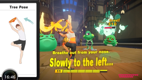 In the game’s main Adventure mode, you’ll journey through numerous colorful worlds. As you move through each level, you’ll defeat enemies with exercise using your arms, legs and core to earn experience points and collect ingredients to craft in-game smoothies that support your journey. (Graphic: Business Wire)