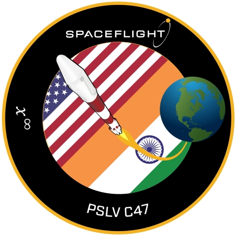 Spaceflight's mission patch for PSLV C47 (Graphic: Business Wire)