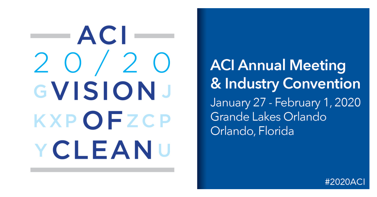 ACI 20/20 Vision of Clean Convention Registration Now Open Business Wire