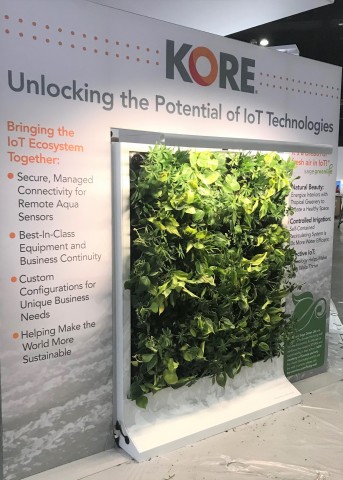 The Living Wall is an innovative intersection of IoT technology and sustainability created by Sagegreenlife and powered with technology by KORE, an IoT pioneer, leader, and trusted advisor delivering transformative business performance. (Photo: Business Wire)