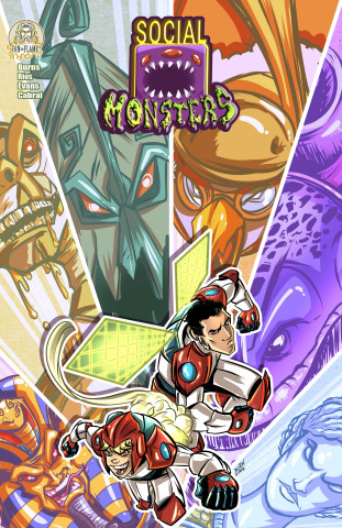 The cover of the debut issue of "Social Monsters," the first all-ages title for younger readers from Neymar Jr. Comics. (Photo: Business Wire)