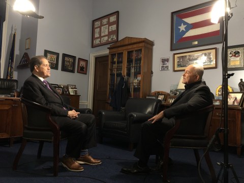 Representative Serrano sits down with Gerson Borrero for first interview since announcing his retirement (Photo: Business Wire)