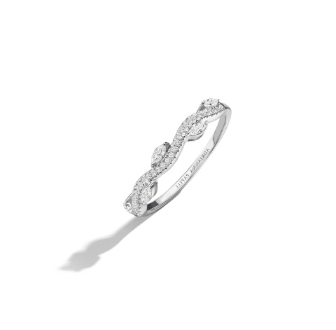 Adrianna Papell 1/3 carat total weight white gold diamond wedding band. Retail: $899.99 Available at Kay Jewelers stores or online at Kay.com. (Photo: Business Wire)