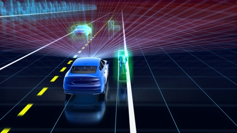 The Velodyne Velarray™ meets the demanding requirements for ADAS applications in discrete, cost-effective packaging that is ready for consumer vehicles. (Photo: Velodyne Lidar).