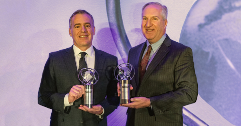 Two executives from the Penn Mutual family of companies were recently awarded 2019 Philadelphia CIO of the Year ORBIE Awards. Pictured in photo (L-R): Greg Driscoll, SVP and CIO, Penn Mutual and Bob Thielmann, SVP and CIO, Janney Montgomery Scott. (Photo: Business Wire)