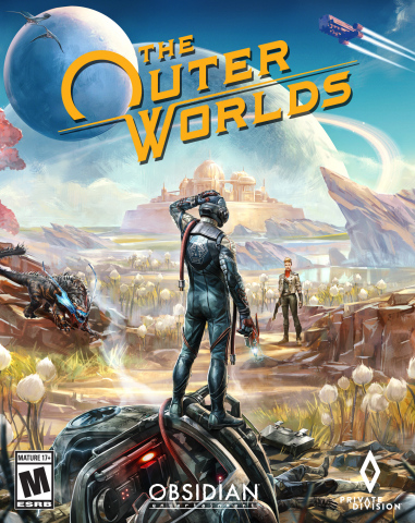 Private Division and Obsidian Entertainment are proud to announce that The Outer Worlds is now available across the Xbox One family of devices, including Xbox One X, PlayStation®4, PlayStation®4 Pro, and Windows PC*, and will be coming to Nintendo Switch in 2020. The Outer Worlds won the best original game at E3 2019 and is developed by co-game directors Tim Cain and Leonard Boyarsky, original creators of Fallout, who reunited for this thrilling new single-player RPG, and from the renowned team at Obsidian, developers of Fallout: New Vegas, Star Wars: Knights of the Old Republic II, South Park: The Stick of Truth, and the Pillars of Eternity franchise. (Graphic: Business Wire)