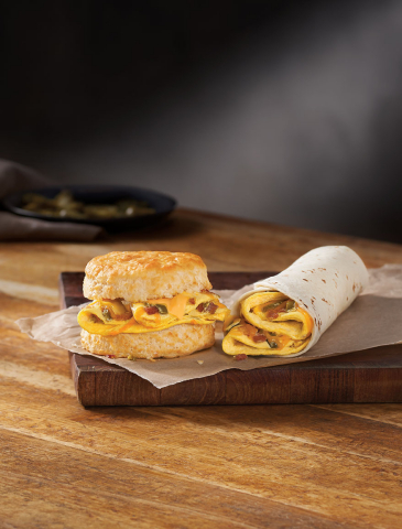 Hardee's New Southwest Omelet Biscuit and Burrito (Photo: Business Wire)