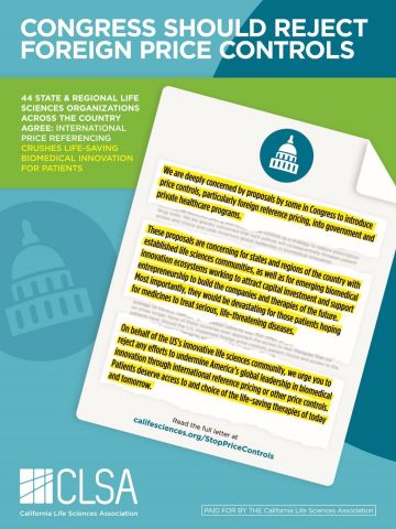 44 Life Sciences Trade Groups Warn Congress: International Reference Pricing Proposals Included in Bills Like H.R. 3 Undermine Hope for Patients and America’s Leadership in Biomedical Innovation (Graphic: Business Wire)