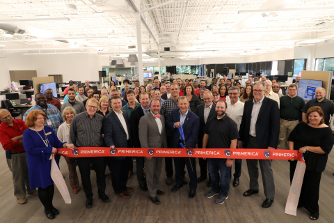 Glenn Williams, Primerica CEO, prepares to cut the ribbon at the opening of the Primerica Technology Innovation Center. (Photo: Business Wire)