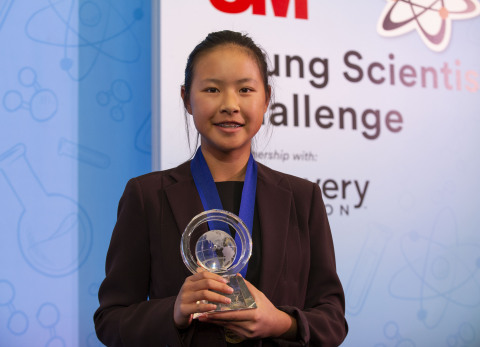 Kara Fan named America's Top Young Scientist (Photo credit: 3M)