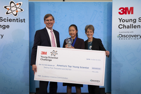 Kara Fan named America's Top Young Scientist (Photo credit: 3M)