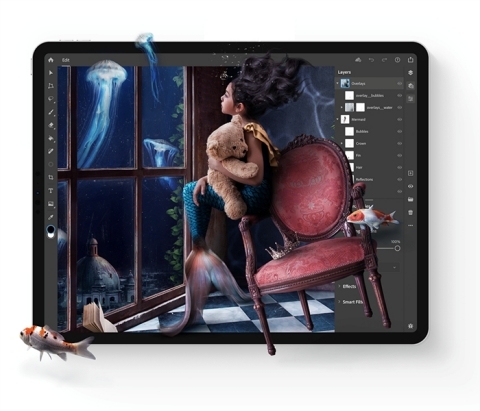 Adobe Photoshop on iPad (Graphic: Business Wire)