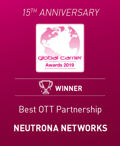 Best OTT Partnership Award - Neutrona Networks (Photo: Business Wire)