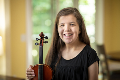 Make-A-Wish kid Priscilla, 18-years-old, wishes “to go to Italy where the violin was made” (Photo: Business Wire)