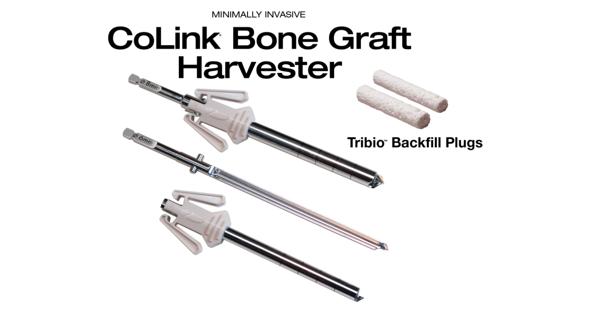 In2Bones Introduces CoLink® Bone Graft Harvester And Tribio™ Backfill