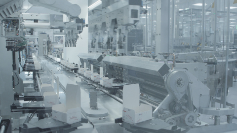 Production line at Takeda's new dengue vaccine manufacturing plant in Singen, Germany (Photo: Business Wire)