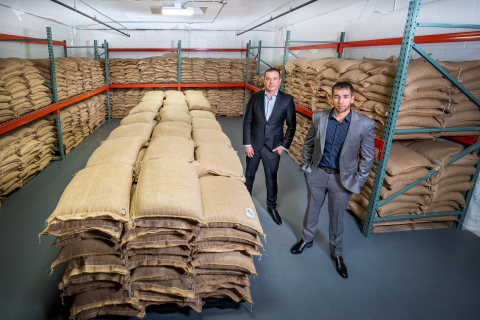 Hemp Depot maintains the largest hemp CBD seed inventory in the U.S. Co-Founders Luke Pickering and Andy Rodosevich pictured with $16.5 Million in CBD seeds. (Photo: Business Wire)