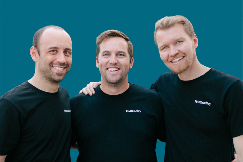 Pictured left to right: Germain Cassiere - Co-Founder & CTO, Zach Bruhnke - Co-Founder & CEO, Dmitry Gritskevich - Co-Founder & COO (Photo: Business Wire)