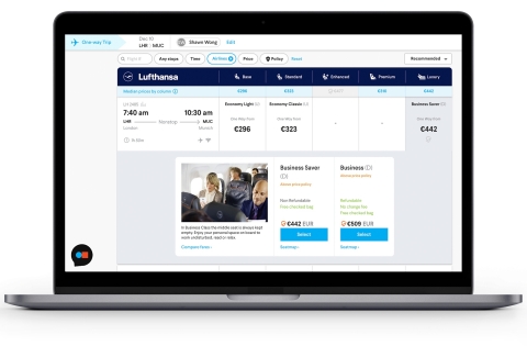 TripActions Expands Global Inventory with NDC Content from Lufthansa Group (Graphic: Business Wire)