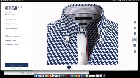 TOMMY HILFIGER Fall 2020 men’s dress shirts will be 100% 3D designed (Photo: Business Wire)