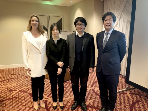 Dr. Lucy Gildea (Mary Kay Inc.), Dr. Sang Eun Lee, Dr. Gyohei Egawa and Dr. Akimichi Morita (Photo: Mary Kay Inc.)