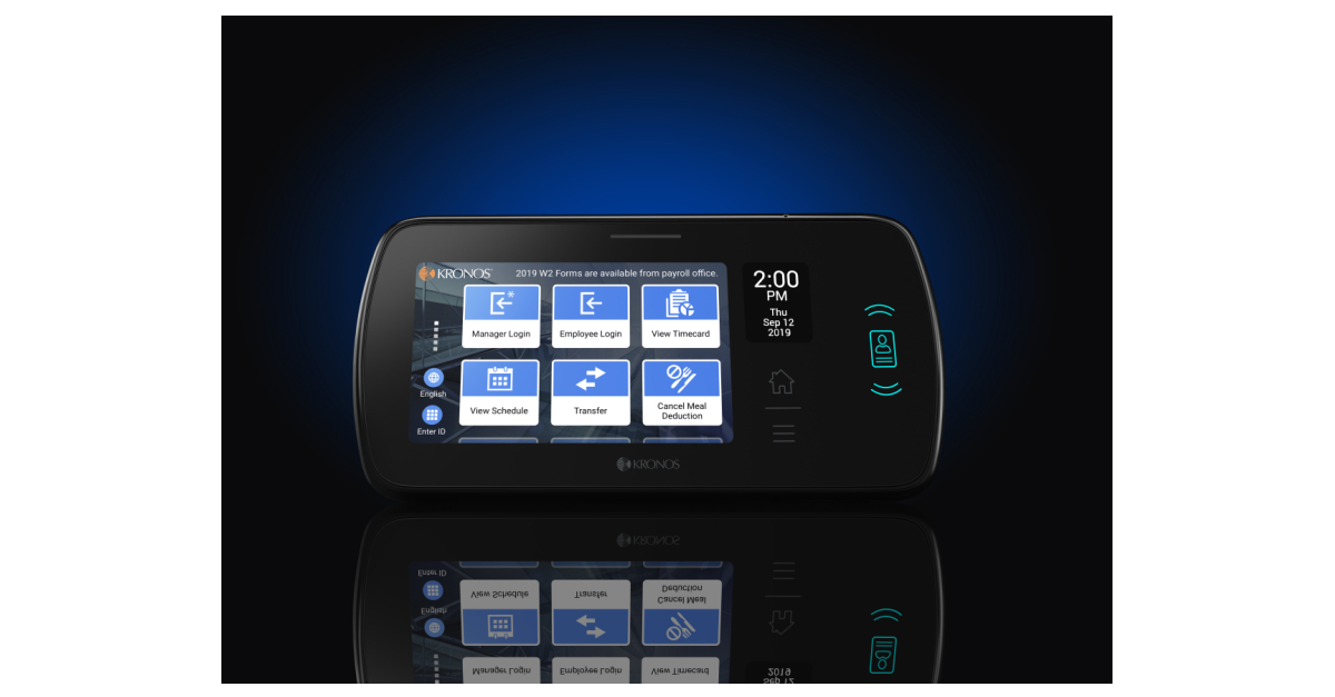 Kronos Unveils the Time Clock of the Future: Kronos InTouch DX | Business  Wire